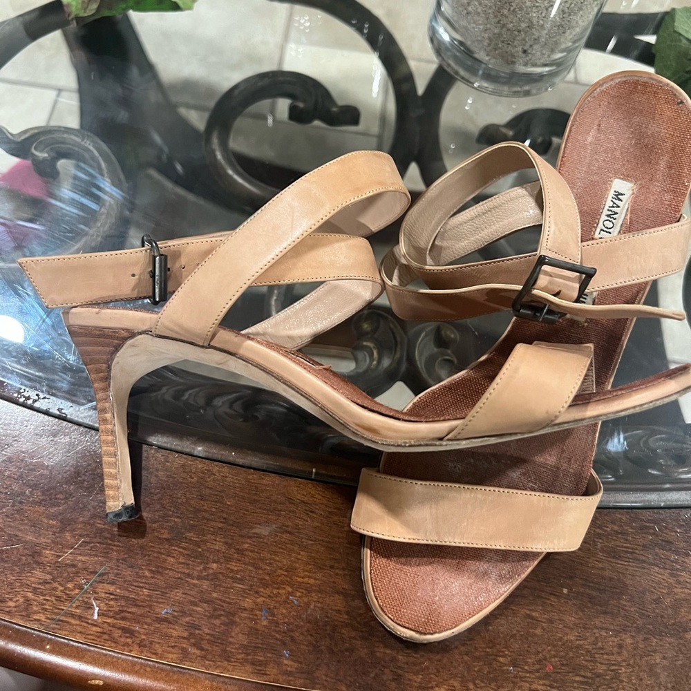 Manolo Blahnik strapped heels Size 38